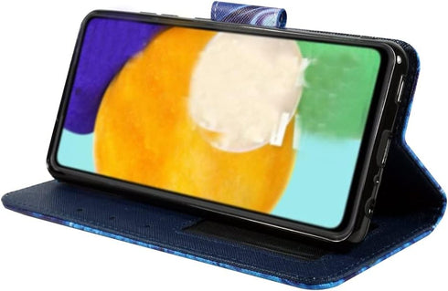 Zase Compatible with Samsung Galaxy A02s A03s Wallet Phone Case for Women Pouch PU Leather Flip Folio Cute Cover w/Kickstand ID Card Slot Wrist St...