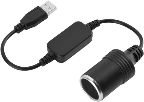 12V Car Cigarette Lighter Socket, Cigarette Lighter Splitter Power Adapter USB Port Female Converter Adapter Cord for Cellphone Driving Recorder G...