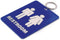 Lucky Line - Unisex Restroom Pass Key Tag, Plastic with Split Key Ring Keychain Identifier for Restaurant, Office, Gas Station, 1 Per Pack (53201)...