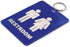 Lucky Line - Unisex Restroom Pass Key Tag, Plastic with Split Key Ring Keychain Identifier for Restaurant, Office, Gas Station, 1 Per Pack (53201)...
