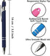20Pcs Ballpoint Pen with Stylus Tip, Soft Touch Click Metal Pen, Metal Stylus Pen for Touch Screens, 1.0 mm Black Ink (Mixed Color)......