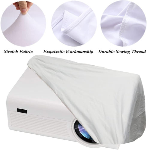Projector Dust Cover Nylon Stretchy Outdoor Movie Video Projector Covers for Ceiling Mounted Universal Projectors Storage Bag Case Protective Cove...
