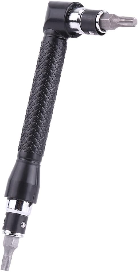 L Shape 1 4 Inch Hex Socket Wrench, Double Head Socket Wrench Set Extension Handle Screwdriver with Various Screwdriver Bits Hand Tool...