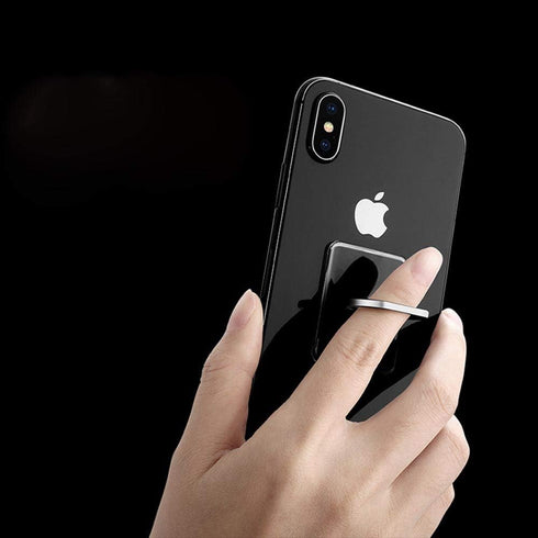 ZOSTLAND 1PC Transparent Clear Phone Ring Universal 360°Adjustable Phone Case Finger Grip Stand Holder Desk Stent Mount Car Hook Compatible with i...