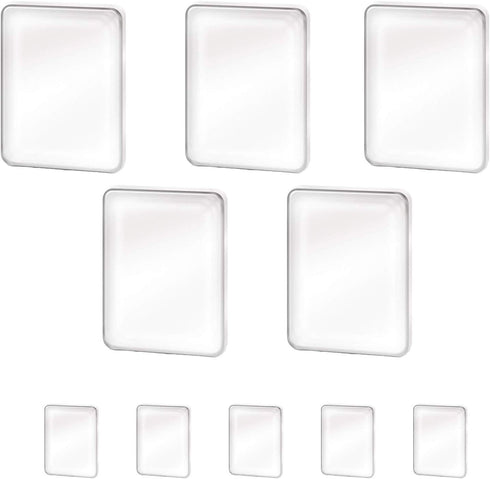 Nano Gel Pad Car Sticky Pad - 10 Pack Reusable Super Sticky Gripping Pads - Super Gripping Sticky Pads for Car Dashboard - 2 Sizes Magic Sticky Pa...