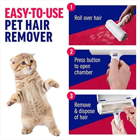 ModerniZed Pet Hair Remover - Reusable Cat and Dog Hair Remover for Furniture, Couch, Carpet, Car Seats or Bedding - Portable, Multi-Surface Lint ...