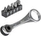 Klein Tools 65200 Ratchet Set, 5-Piece Mini Ratchet Set with Phillips, Slotted, and Adapter for Other Socket Sizes, For Tight Spaces...