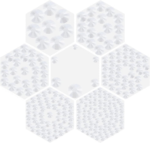 Massive Beads 6800pcs+ Flatback Glass Hotfix Iron On Rhinestones Crystal for DIY Making with 1 Tweezer & 1 Picking Pen for Shoes, Clothes, Face Ar...