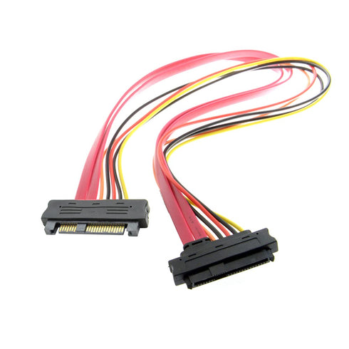NFHK SAS Hard Disk Drive SFF-8482 SAS Cable 29Pin Male to Female Extension Cable 0.5m with Power 22Pin+7Pin...
