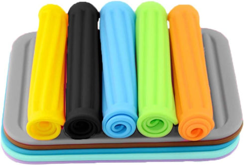 Large Silicone Trivet Mats 2 Pack, Heat Resistant Pot Holder, 9x12 Non-Slip Flexible Durable Pot Coaster for Kitchen Table, Dining Table, Hot Pans...