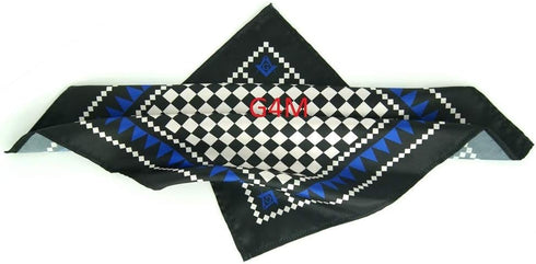 FREEMASONS Masonic Handkerchief Craft Pocket Square with SC&G...