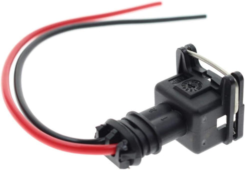 Fuel Injector Connector EV1 OBD1 Plug Wire Harness Pigtail Wiring Loom Clip Cut & Splice 2-Wire Female - 8pcs...