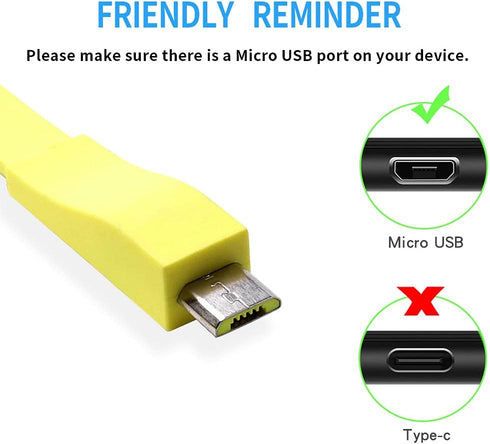 HUYUN 4ft/120cm USB Cable Compatible for Logitech UE Boom/Megaboom/Ultimate Ears MEGABLAST Speaker Yellow...