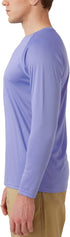 Men's UPF 50+ Rash Guard Swim Shirt Long Sleeve Moisture Wicking Quick Dry Lightweight Wrinkle-resistant Fishing Running, Persian Violet, Small...