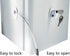 1 Pack Refrigerator Lock with 2 Keys, Refrigerator Lock Dorm Freezer Door Lock and Child Safety Cabinet Lock with Strong Adhesive....