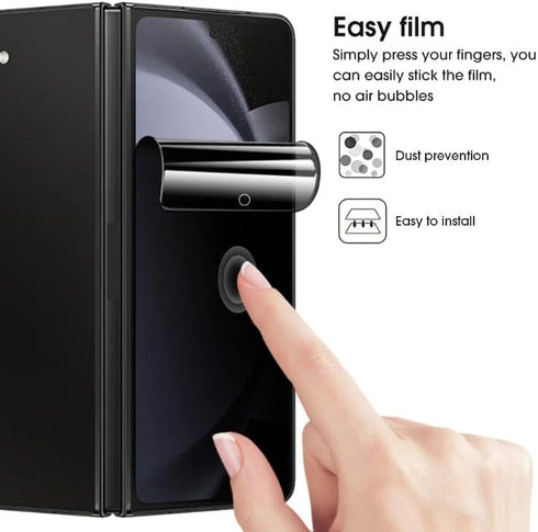 [2 Pack Privacy Screen Protector for Samsung Galaxy Z Fold5 / Samsung Galaxy Z Fold 5, Upgraded Non-breakable Flexible TPU Protective Film [Anti-S...