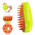 3 in 1 Steamy Pet Brush for Dogs Cats Shedding,Pet Spray Hair Removal Comb, Misting Misty Cat Bath Brush Steaming for Grooming (Green)...