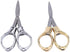 Portable Scissor Keychain Small Mini Folding Scissors Stainless Steel Cutter with Keyring Hole Glassess Shaped Scissors for Travel/School/Office/C...