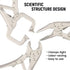 Hoteche 3pcs 5" Mini Locking Plier Set C-Clamp, Long Nose, Round Jaw Versatile Tools for Grip, Clamp, and Secure...