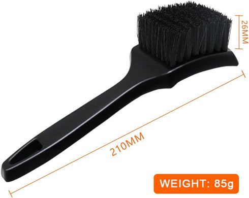 ICSTM Wheel Brush Tire Brush Car Wash Brush Tire Brush Car Carpet Cleaner Used for Cleaning Car Tires, Wheels and Carpets, with a Short Handle Tha...
