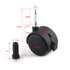 OSALADI 2set Swivel Casters Furniture Rolling Castors Furniture Universal Castors 2 Inch Durable Wheel Office Chair Universal X38 Black Bed Univer...