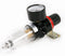 Air Filter and Pressure Regulator with Water Trap, Ideal to use in Compressor and pneumatic tools, NPT 1/4", 0-150 psi, AFR2000 - FLUIDTEC...