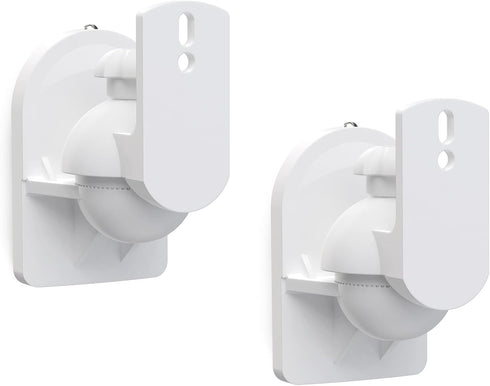 WALI Speaker Wall Mounts, Bookshelf Speaker Wall Mount Brackets, Surround Sound Speaker Mounts, Hold up to 7.7 lbs, (SWM202-W), 2 Pack, White...