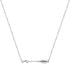 925 Sterling Silver Classic Love Polished Sideways Arrow Horizontal Womens Pendant Necklace...