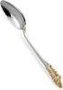 KEAWELL Luxury Dinner Spoon, Set of 4, 18/10 Stainless Steel Tablespoons, Silverware Spoon Set, Mirror Polished, 7.8 Inches (Gold Accent)...