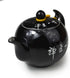Porcelain Teapot, 10oz Small Tea Pot Xishi Chinese Gongfu Tea Set Ceramic Kettle Black (Teapot)...