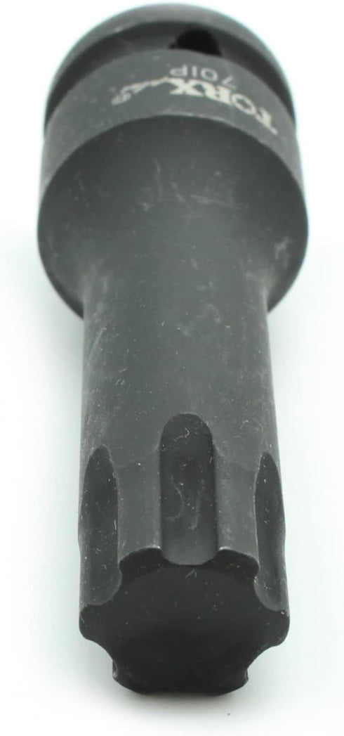 TEMO IP70 3 Inch Long Black Impact Torx Plus 6 Point Socket Bit 1/2 Inch Square Drive Auto Repair Tool...