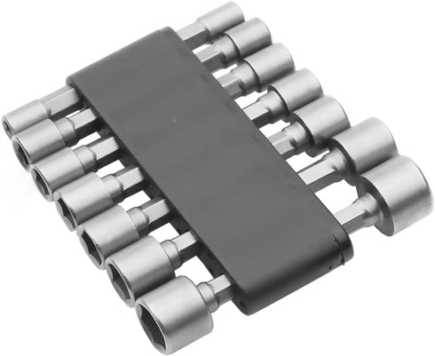 14Pcs Power Nut Driver Drill Bit Set Chrome-Vanadium Steel Quick Change Metric Socket Wrench Screw 1/4 inch Hex Shank Pneumatic Screw Sleeve House...