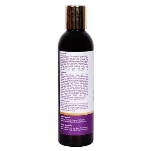 100% Natural Hair Oil Fusion: Onion, Rosemary, Tea Tree & Black Seed Blend for Long, Lustrous Shine | Silicon, Paraben & Mineral-Free - 200 ml...