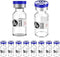Sterile Empty Vials with Self Healing Injection Port,with Flip Off Aluminum Cap,Sterile Package (3ml,10)...
