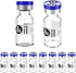 Sterile Empty Vials with Self Healing Injection Port,with Flip Off Aluminum Cap,Sterile Package (3ml,10)...