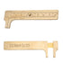Jadeshay 80mm Vernier Caliper, Vintage Style Brass Sliding Ruler Dual Scale (mm/inch) Measuring Tool for Precision Measurements...