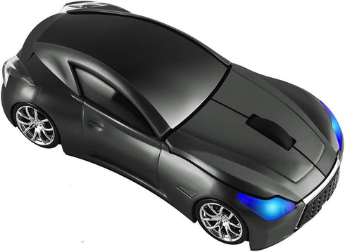 elec Space Cool Sport Car Shape 2.4GHz Wireless Mouse Optical Cordless Mice with USB Receiver for PC Laptop Computer 1600DPI 3 Buttons...
