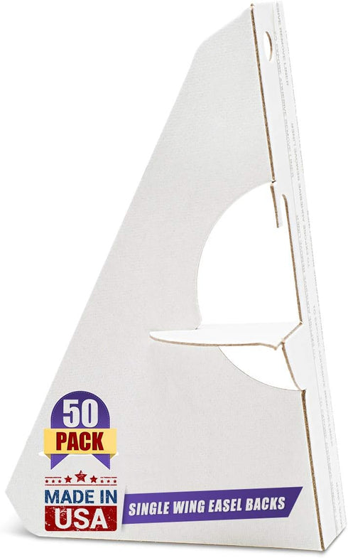 Golden State Art, 5 Inch Self Stick Easel Back, Cardboard Easel Stand, Single Wing, Archival Quality, Display Posters Pictures Brochures, Easy and...