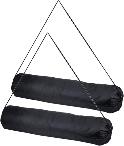 CRASPIRE 2Pcs Large Storage Bags 11.69x37.56 inch Black Travel Bracket Drawstring Bags Laundry Clothes Bags Long Packaging Bags Foldable Heavy Dut...