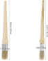 2PCS Round Paint Brush Wooden Handle Different Size 20mm 25mm Acrylic Watercolor Oil Painting Beginner Tool Furniture Waxing Brush...