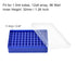 uxcell Centrifuge Tube Rack Storage Box 96-Well Polypropylene Holder for 1.5ml Microcentrifuge Tubes, Vials, Samples 11.5mm Hole Dia...