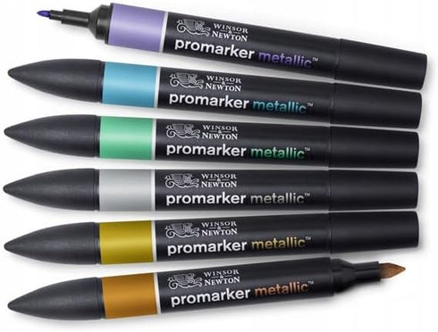 Winsor & Newton Promarker Metallic, Set of 6...