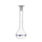 EISCO Volumetric Flask, 50ml - ASTM, Class A - Tolerance ±0.05ml - Interchangeable, Size 13 Polypropylene Stopper - Single, White Graduation - Bor...