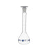 EISCO Volumetric Flask, 50ml - ASTM, Class A - Tolerance ±0.05ml - Interchangeable, Size 13 Polypropylene Stopper - Single, White Graduation - Bor...