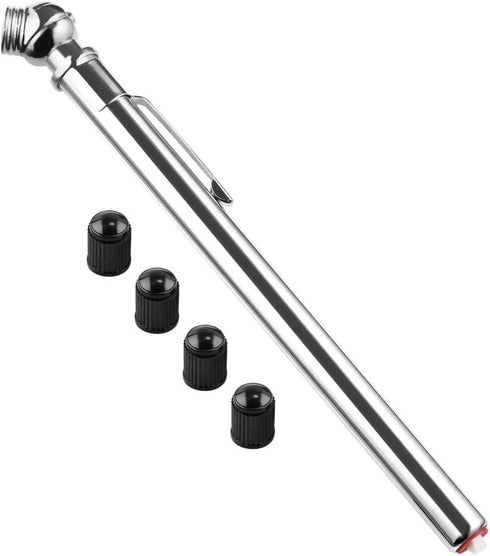 CZC AUTO Pencil Tire Pressure Gauge, Mechanical Air Gage, Stainless Stem Single Chuck with Pocket Clip Tyre Checker for Motorcycle Bike Car RV SUV...