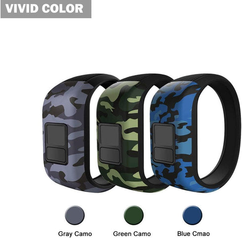 Replacement Bands Compatible with Garmin Vivofit jr/jr 2/3, Silicon Stretchy Watch Bands for Kids Boys Girls Small Large(No Tracker)-Small,3 Pack:...