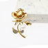 Women's Crystal Pearl Flower Brooches Elegant Enamel Rhinestone Floral Statement Brooch Pins Fashion Jewelry Accessories for Women Gift Gold...