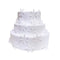 50pcs snowflake decorations edible cake toppers snowflake Cupcake Toppers edible frozen cake topper for the winter cake decoration(White)...