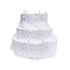 50pcs snowflake decorations edible cake toppers snowflake Cupcake Toppers edible frozen cake topper for the winter cake decoration(White)...