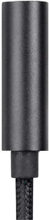 Monoprice MFi Certified Lightning to 3.5mm Jack Audio Adapter - Nylon Braided, Black...